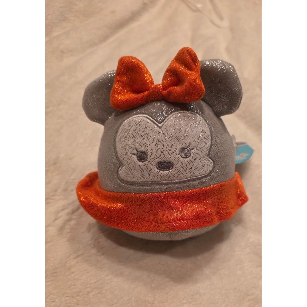 Disney 100 Minnie Mouse Squishmallow 5" Silver Glitter Plush NWT Authentic